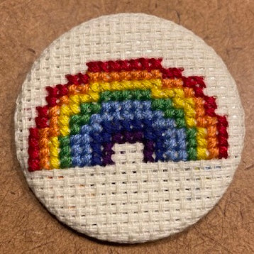 Magnet Fibre Art - Rainbow