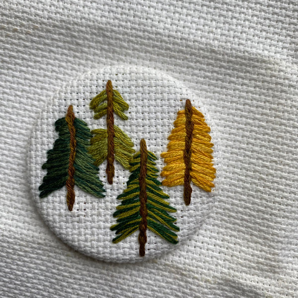 Magnet Fibre Art - Conifers (4)