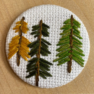 Magnet Fibre Art - Conifers (3)