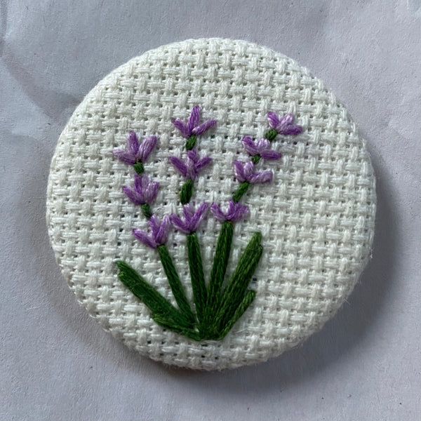 Magnet Fibre Art - Lavender