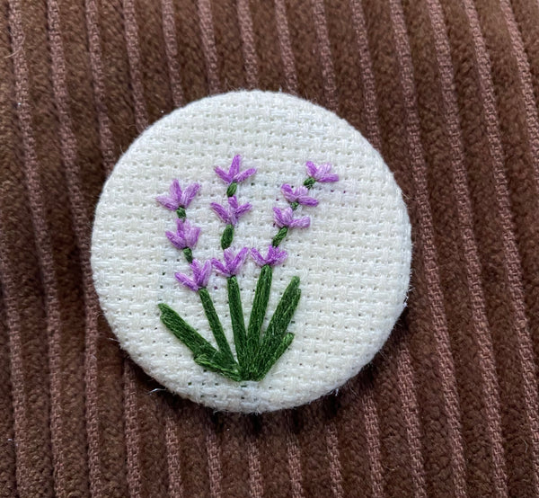 Magnet Fibre Art - Lavender