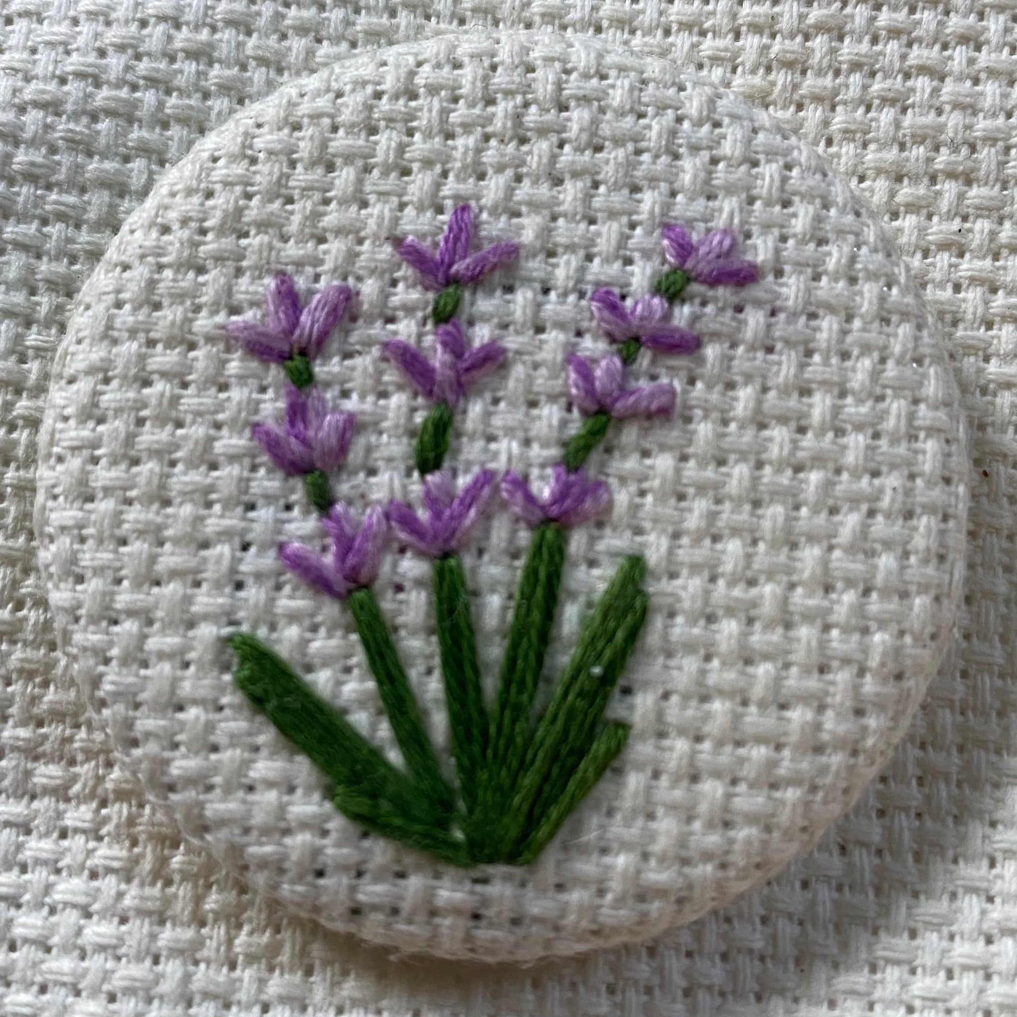 Magnet Fibre Art - Lavender